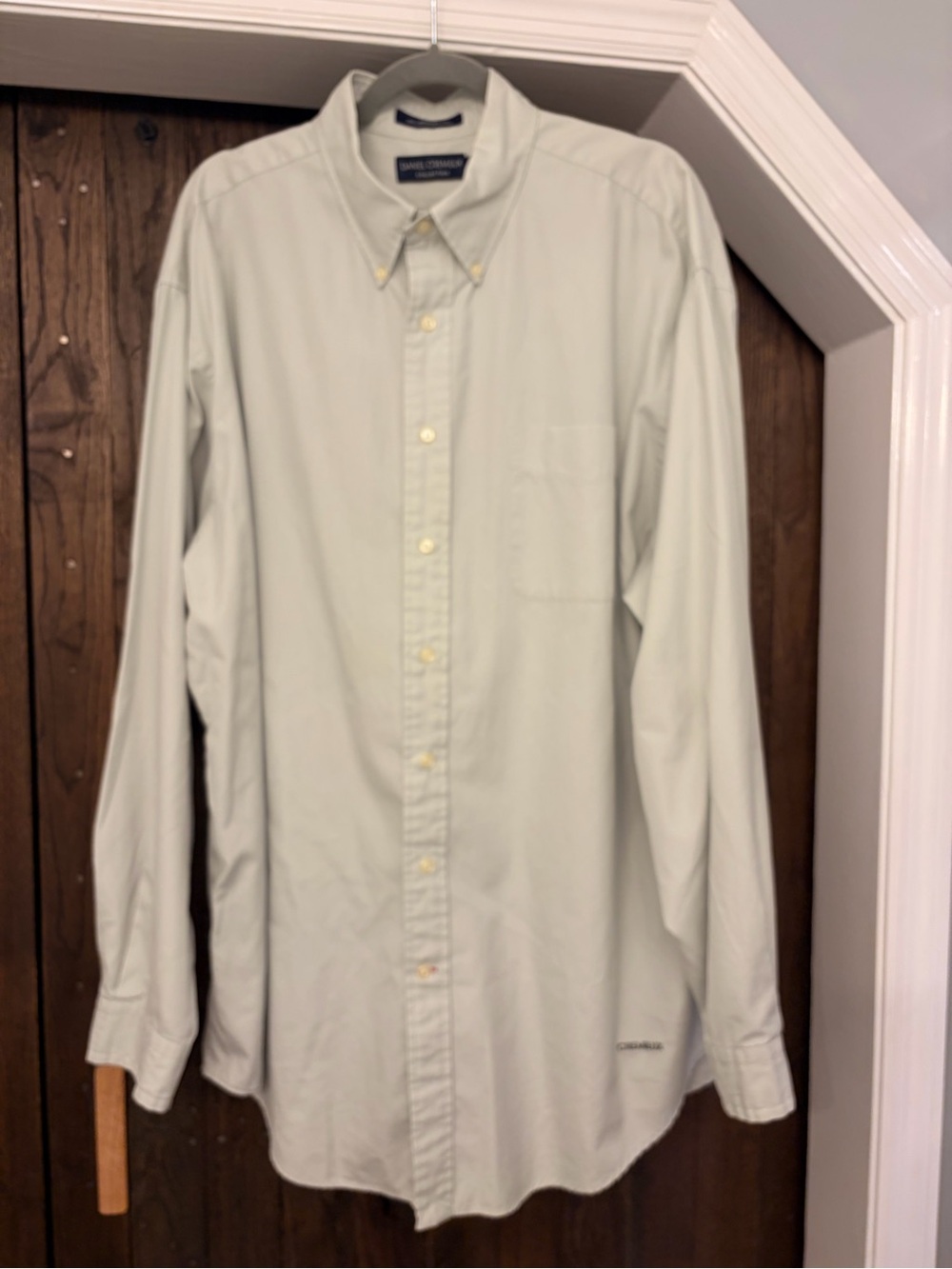 Daniel Cremieux Pale Green Button-Down Dress Shirt. Fits like XXL